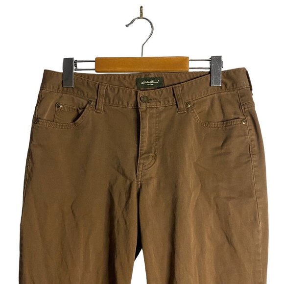 Eddie Bauer Women's Brown Slim Bootcut Denim Jeans - Picture 2 of 8